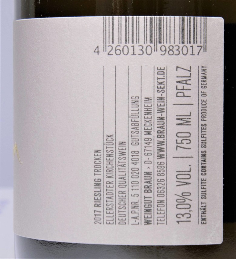 Etiketa Riesling Individuell