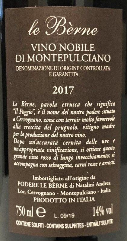 Etiketa Vino Nobile di Montepulciano