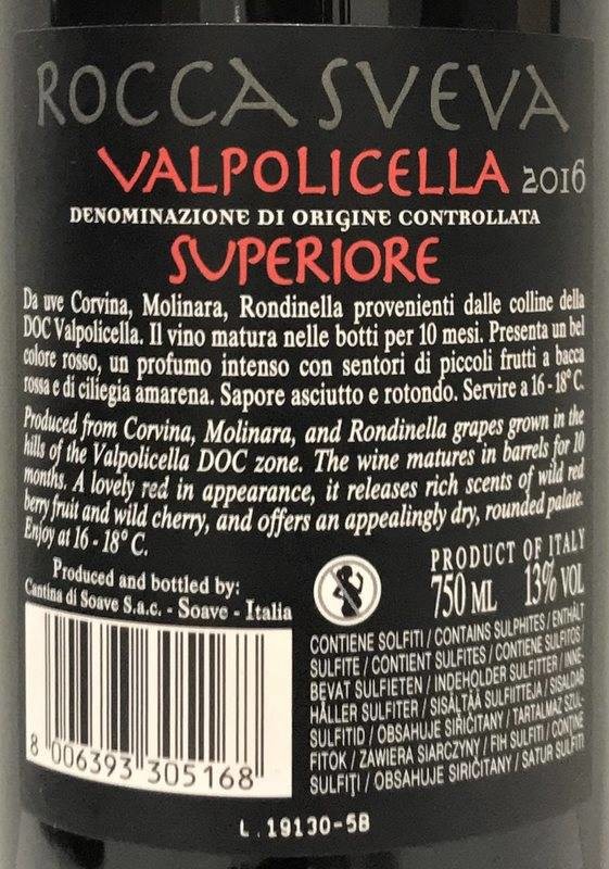 Etiketa Valpolicella Classico Superiore