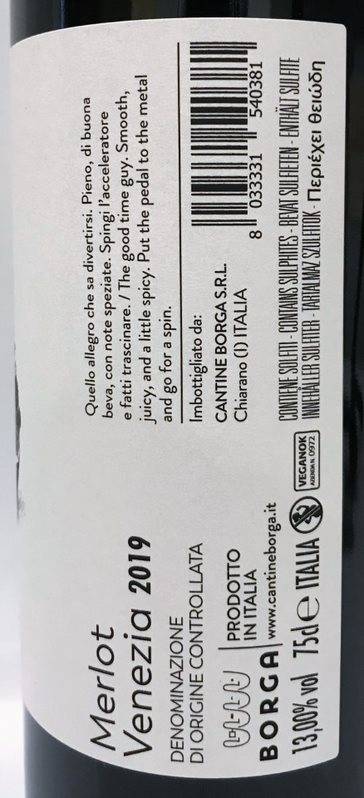 Etiketa Merlot 
