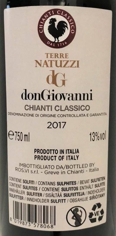 Etiketa Chianti classico \