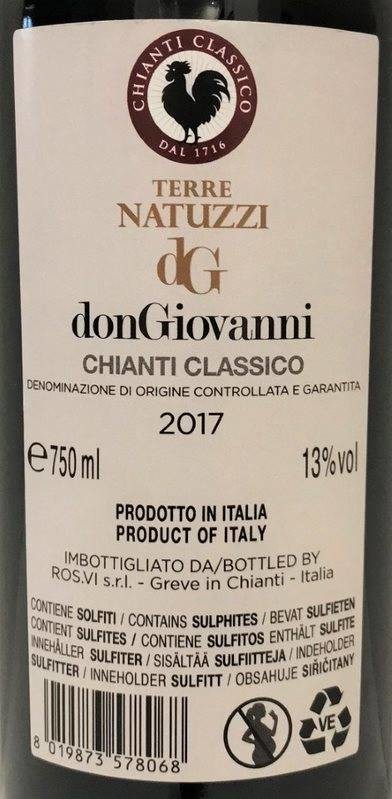 Etiketa Chianti classico \