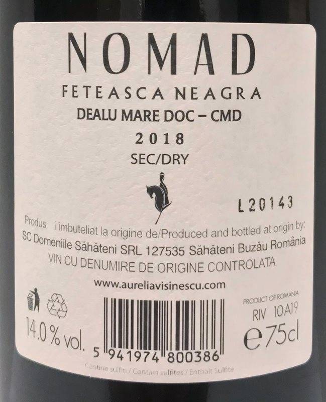 Etiketa Nomad Feteasca