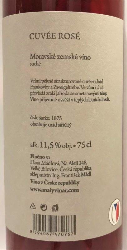 Etiketa Cuvée rosé Classic