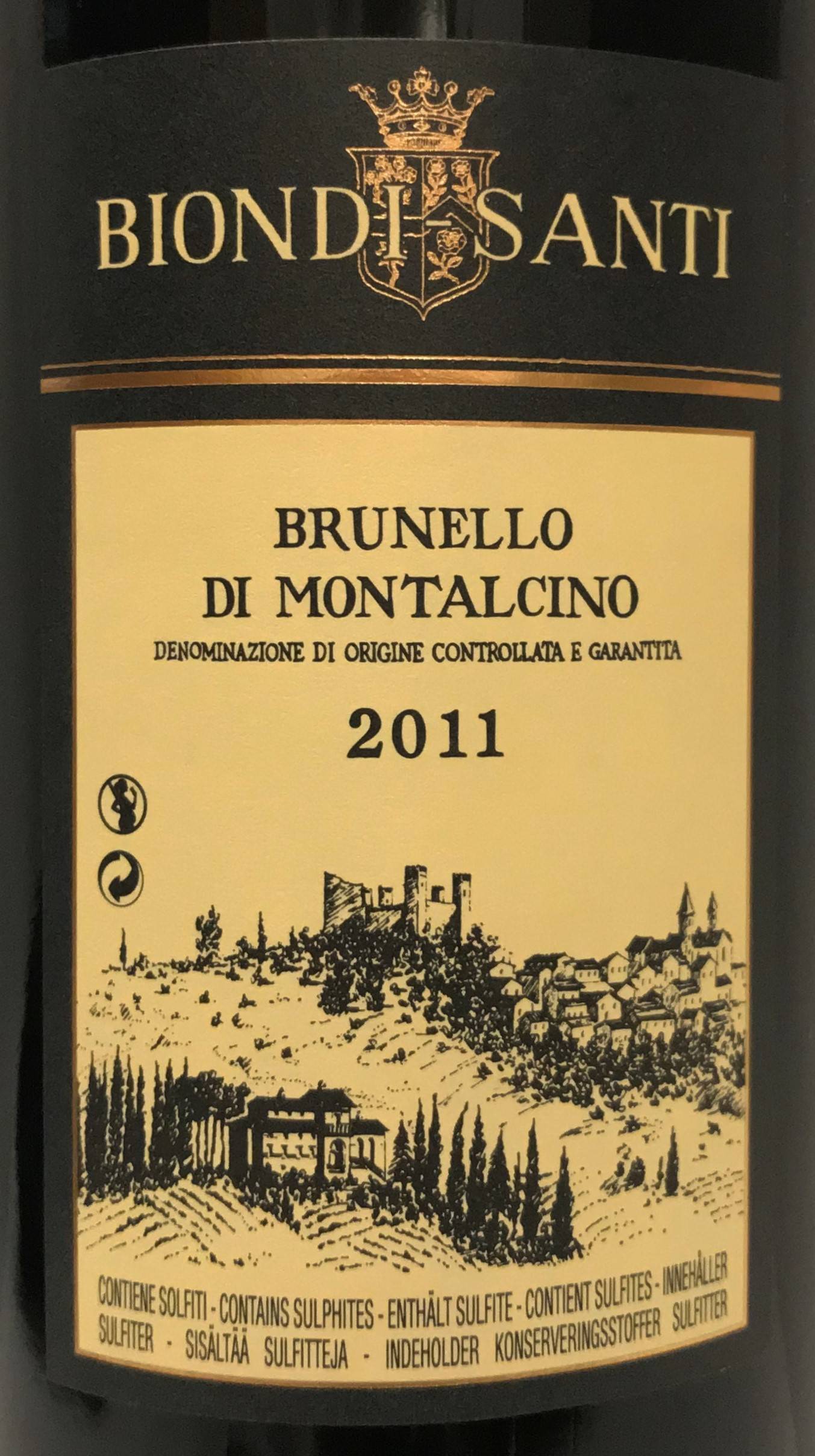 Etiketa Brunello di Montalcino