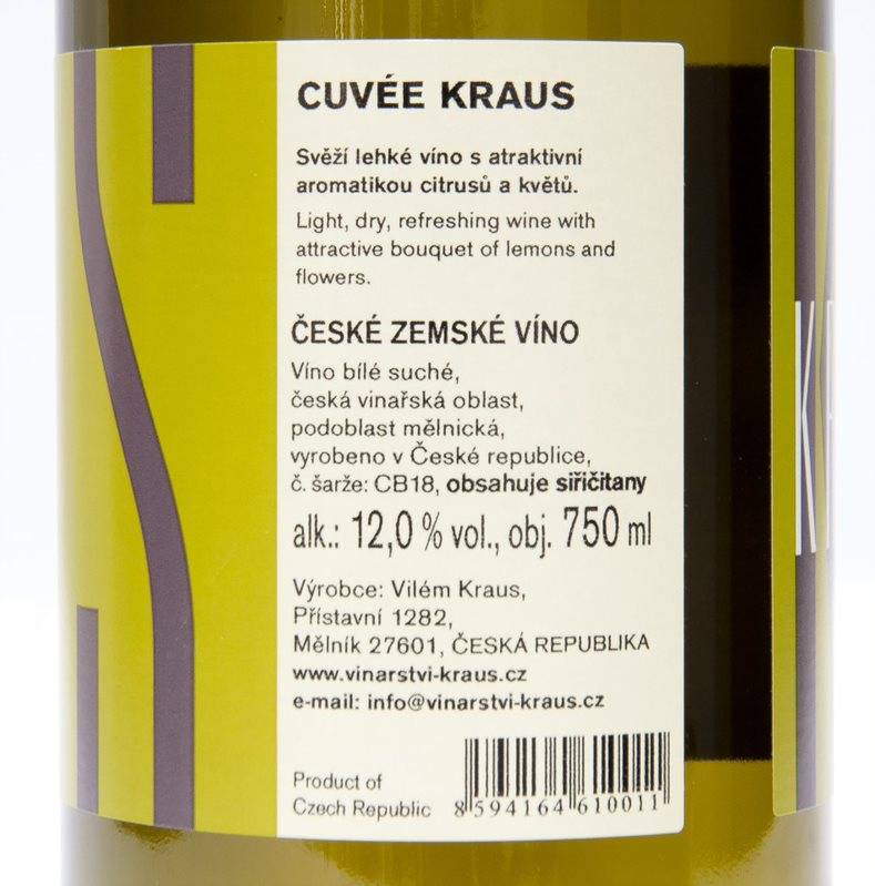 Etiketa Cuvée Kraus 