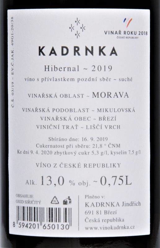 Etiketa K3 Hibernal Liščí vrch