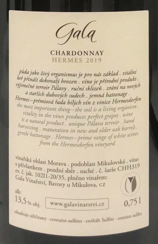 Etiketa Chardonnay Hermes