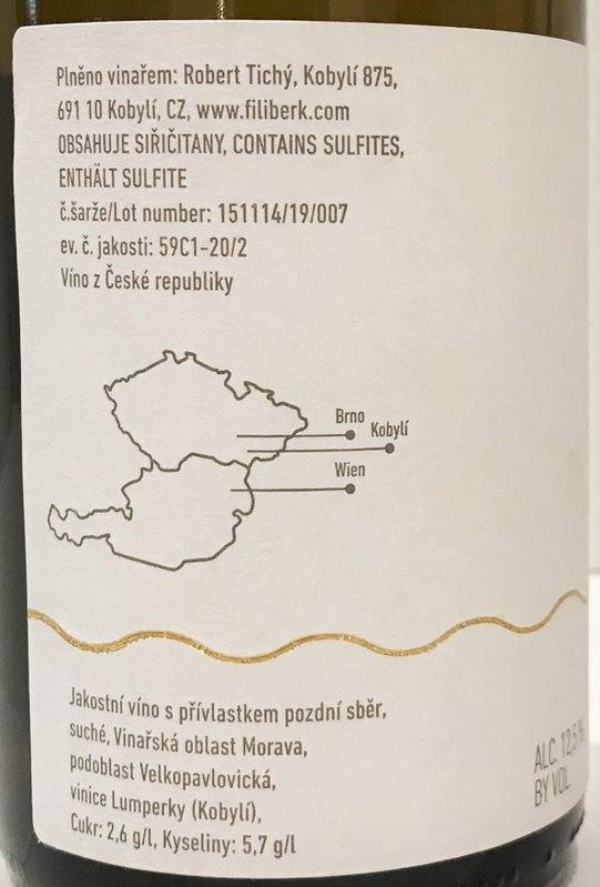 Etiketa Veltlínské zelené