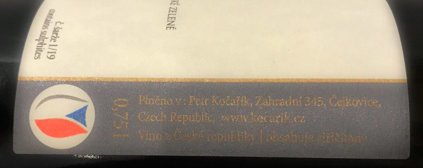 Etiketa Odměra bílá