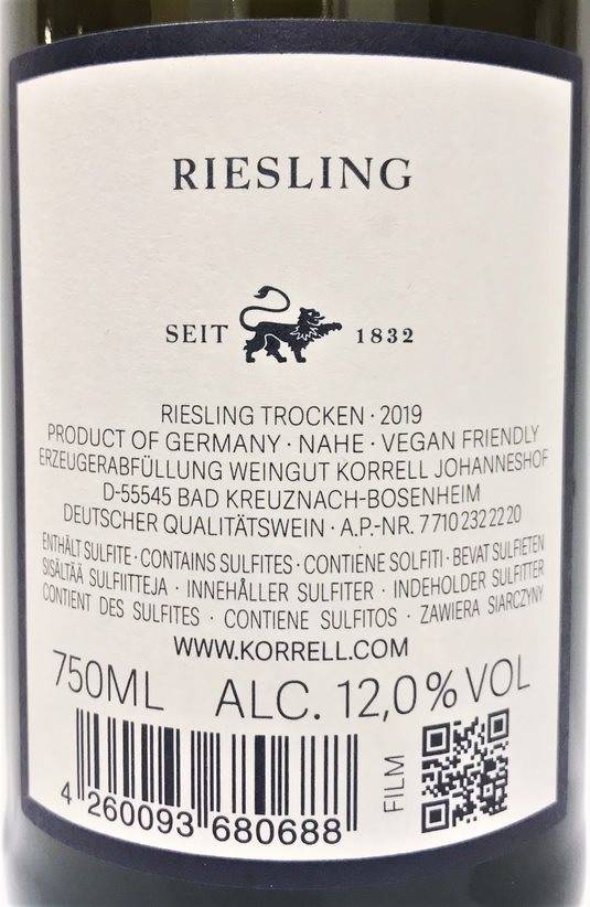 Etiketa Riesling