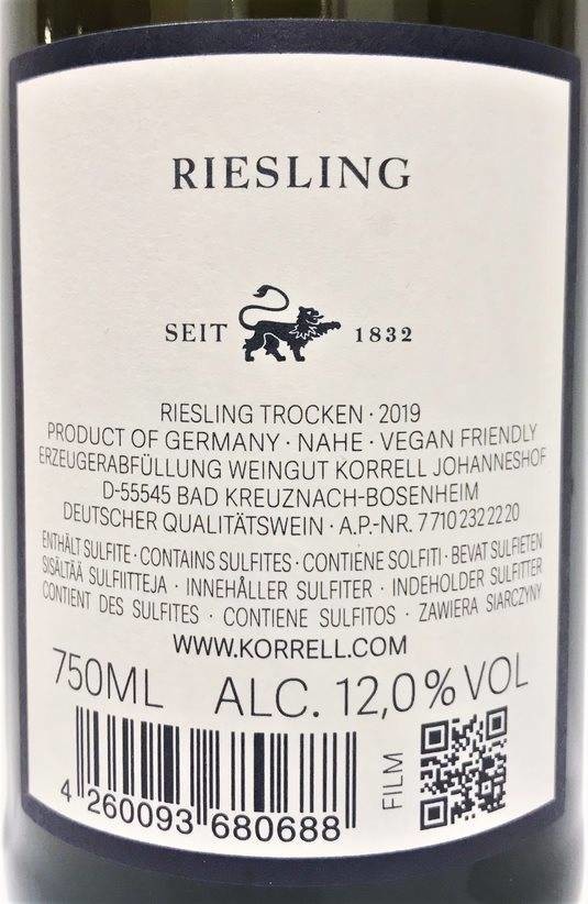 Etiketa Riesling