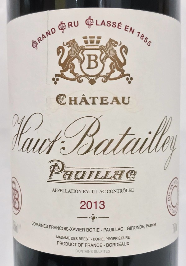 Etiketa Château Haut Batailley