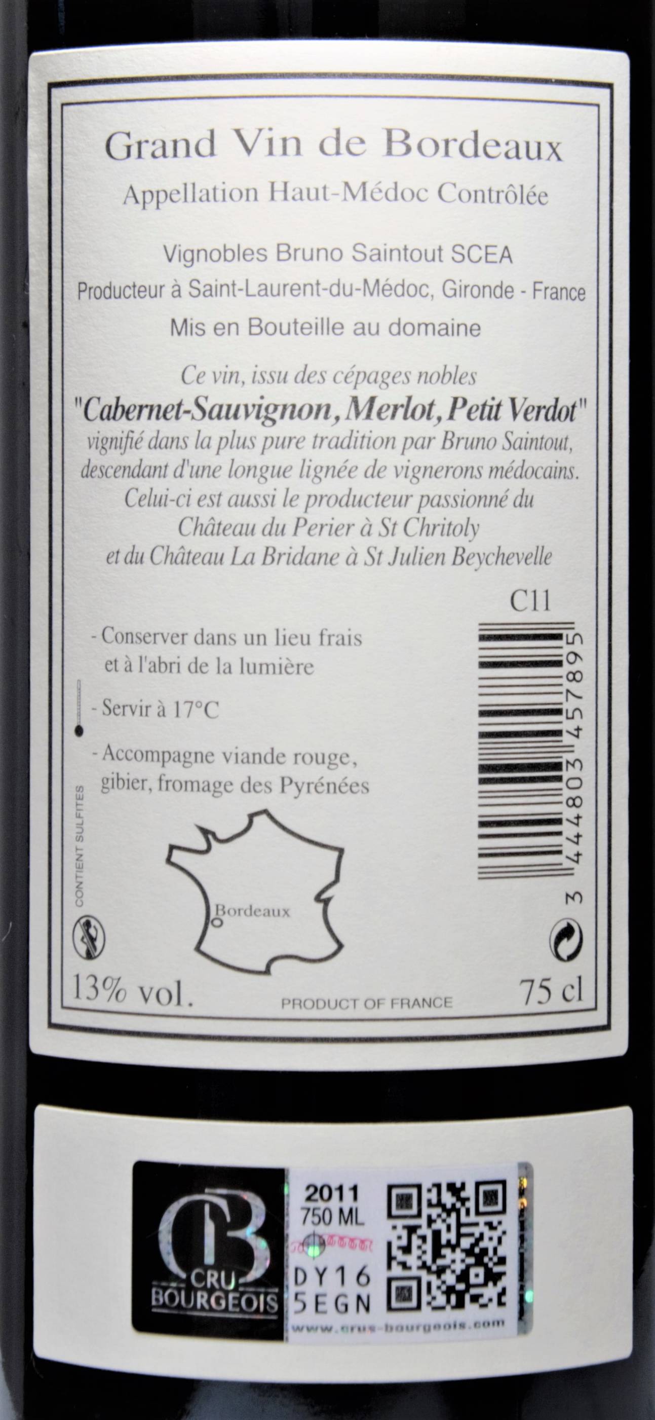 Etiketa Domaine de Cartujac 