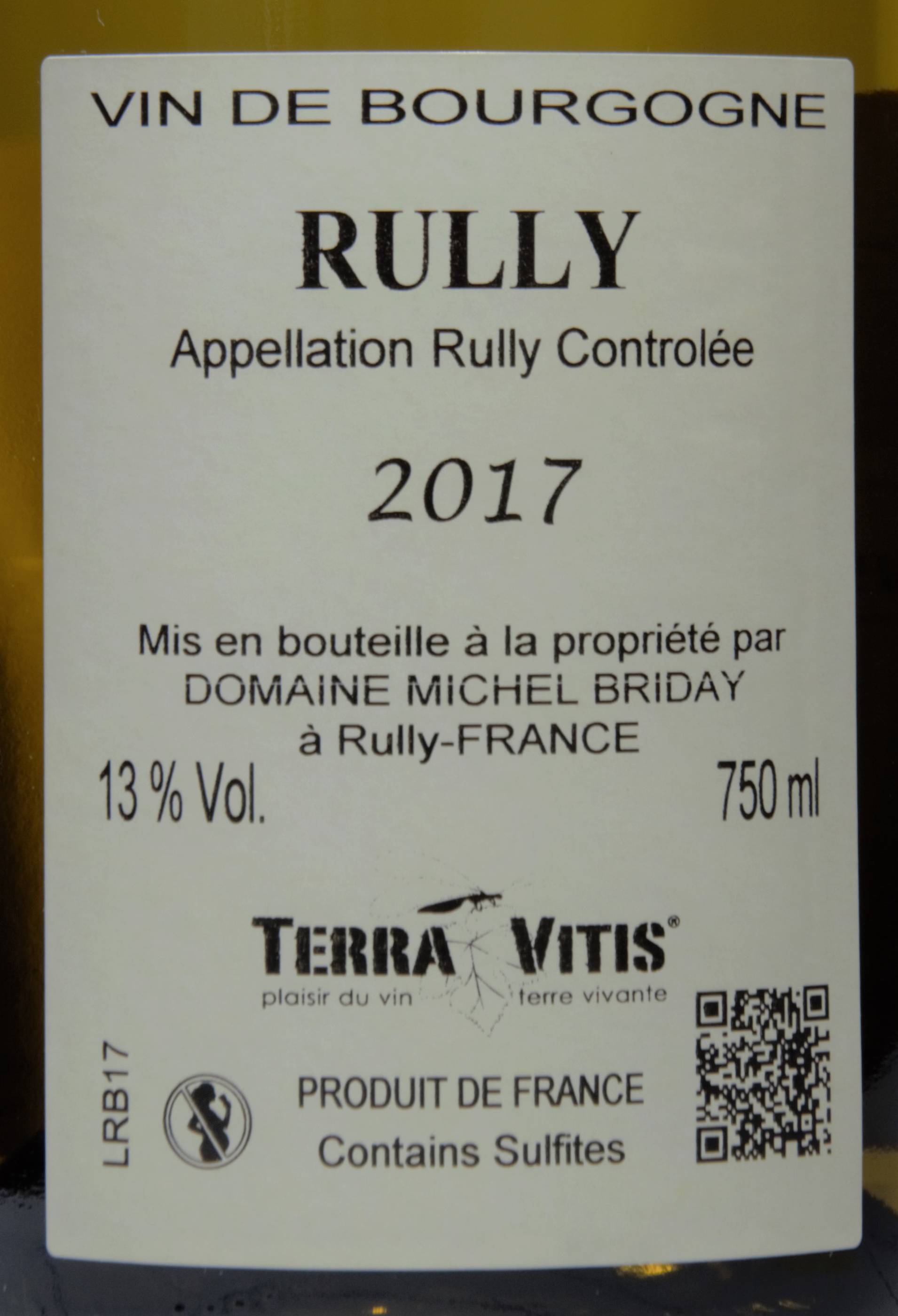 Etiketa Rully blanc AOC