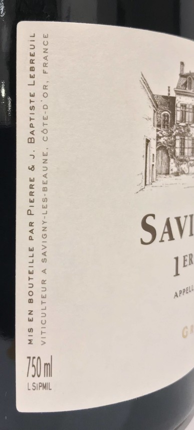 Etiketa Savigny-les-Beaune 1er Cru - Aux Peuillets