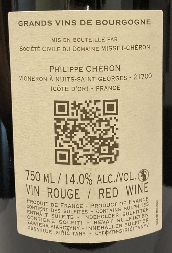 Etiketa Chambolle-Musigny \