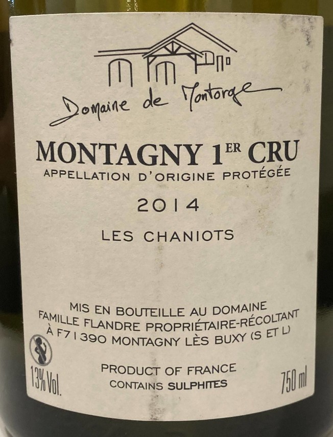 Etiketa Montagny 1er Cru \