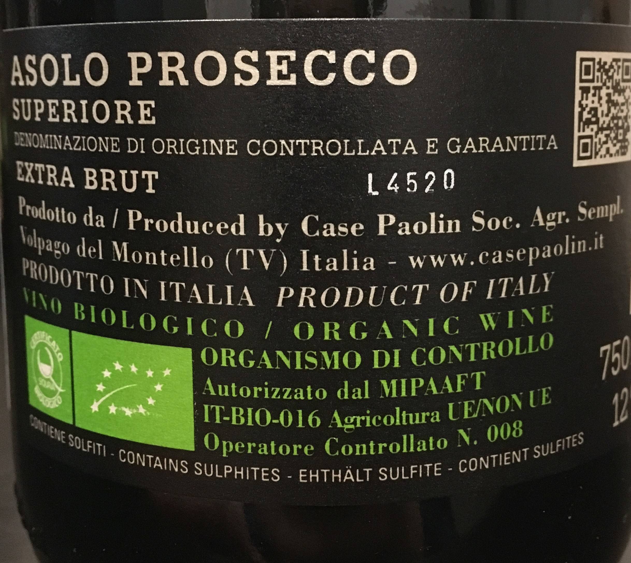 Etiketa Prosecco Spumante \