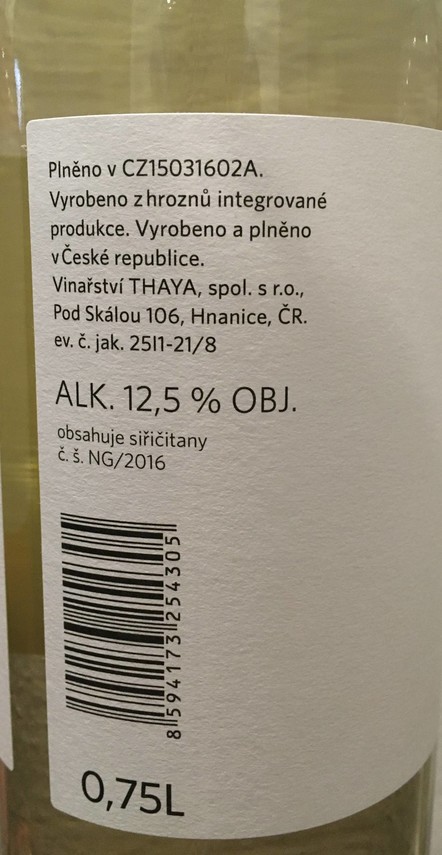 Etiketa Neuburské - Pozdravy z Národního parku