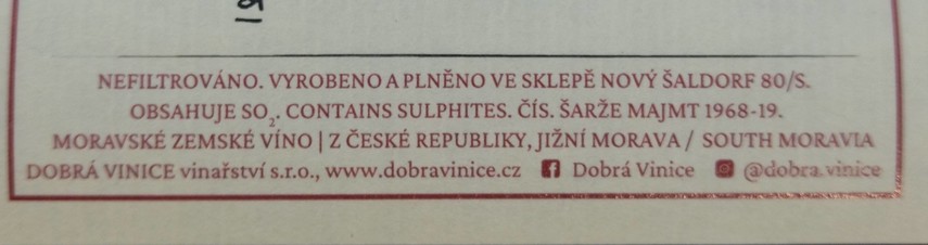 Etiketa Májová Milerka