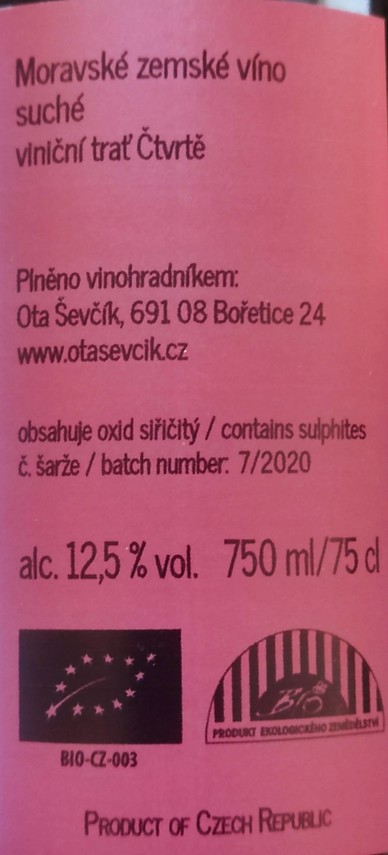 Etiketa Veltlínské zelené