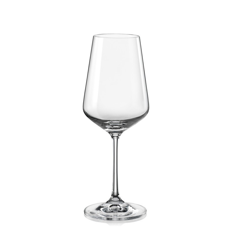White wine glass (s ryskou), CRYSTALEX