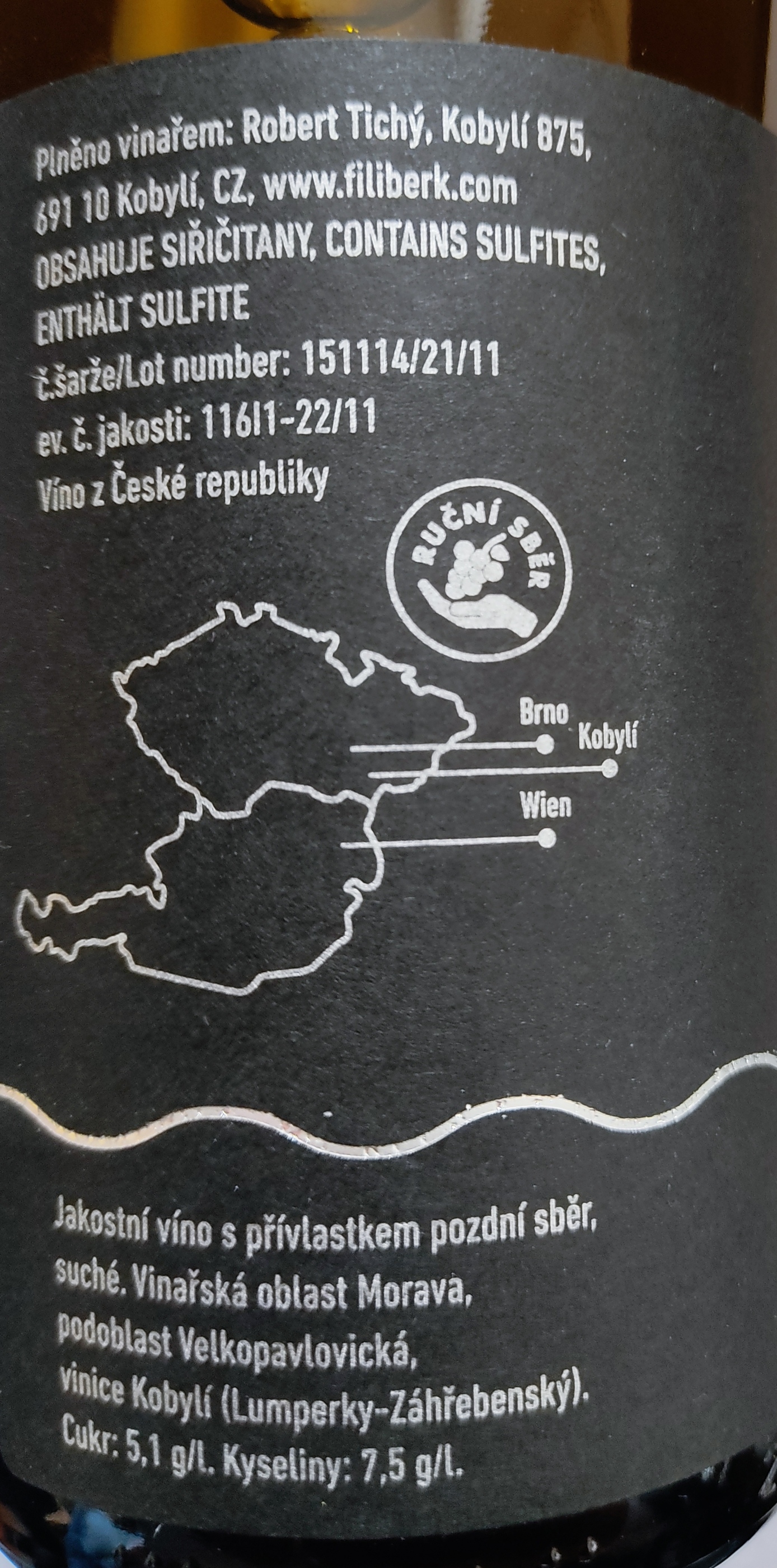 Etiketa Ryzlink rýnský \