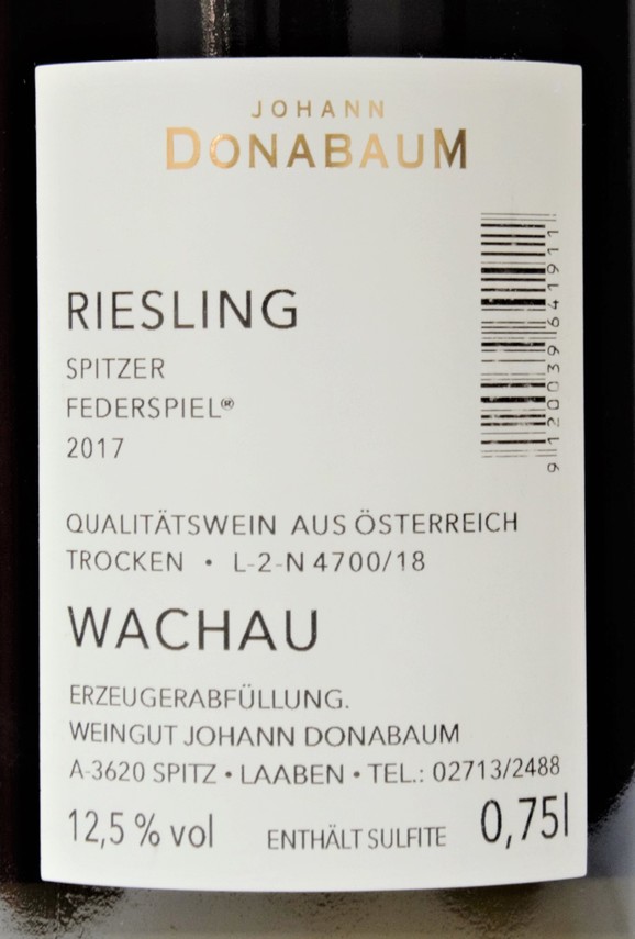 Etiketa Riesling Federspiel SPITZER
