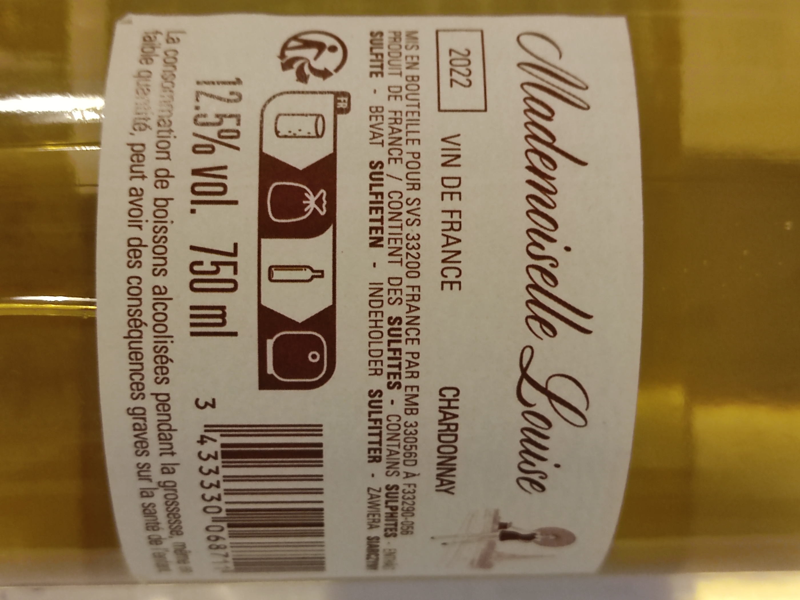 Etiketa Moelleux Mlle Juliette