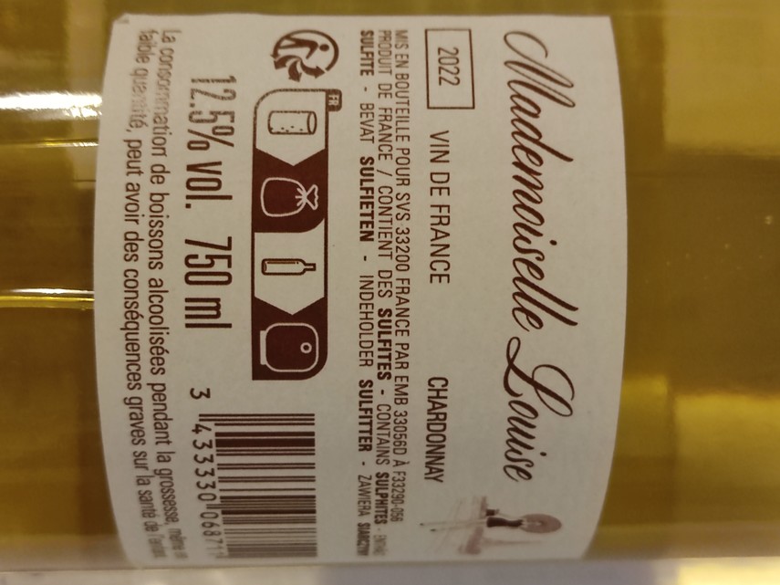 Etiketa Moelleux Mlle Juliette