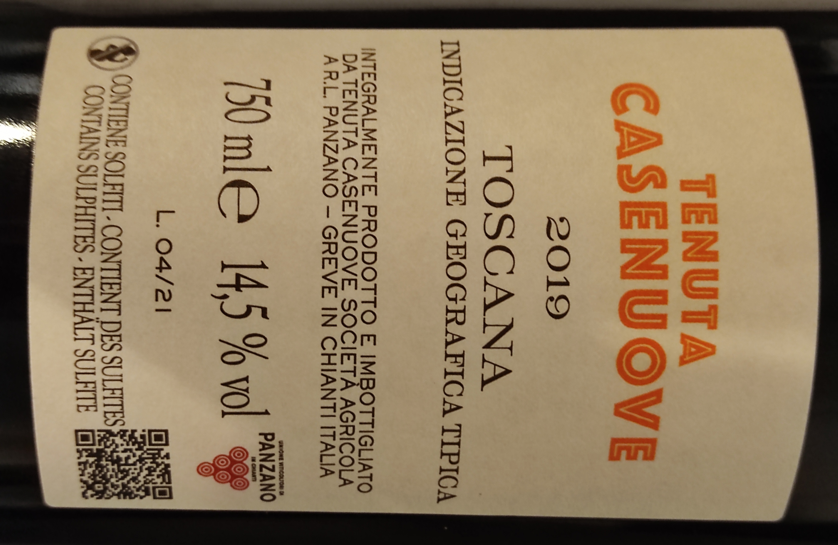 Etiketa Rosso Toscana IGT