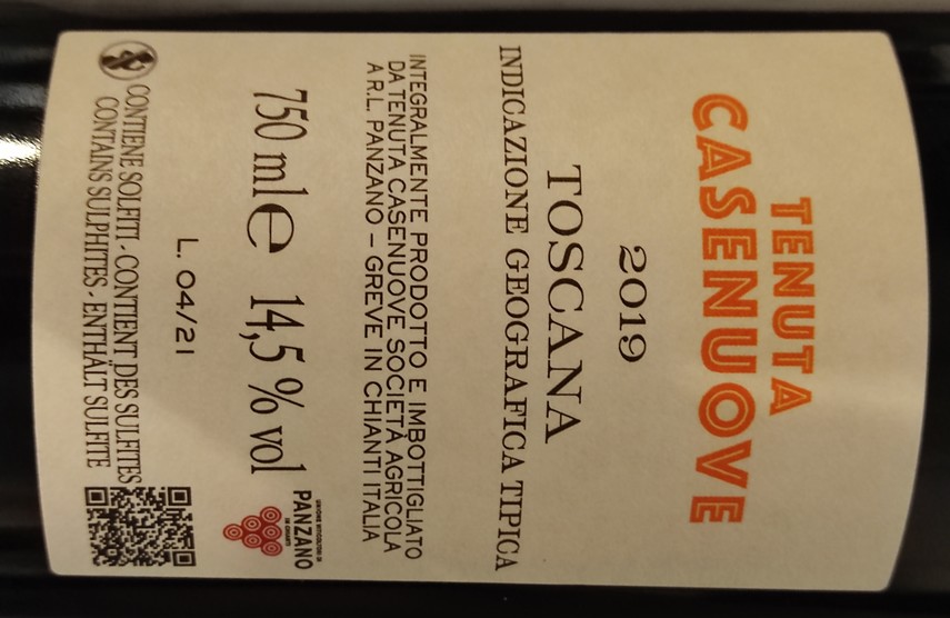 Etiketa Rosso Toscana IGT