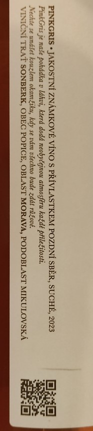 Etiketa PinkGris Stříbrný Sonberk