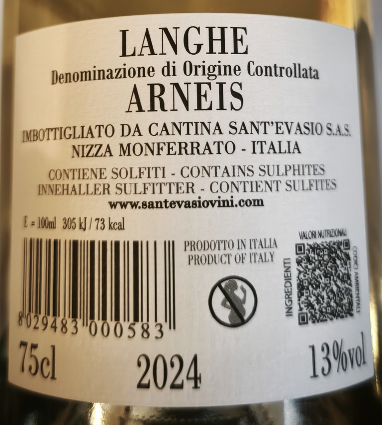 Etiketa Langhe Arneis