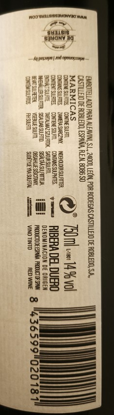 Etiketa Marmicas Crianza