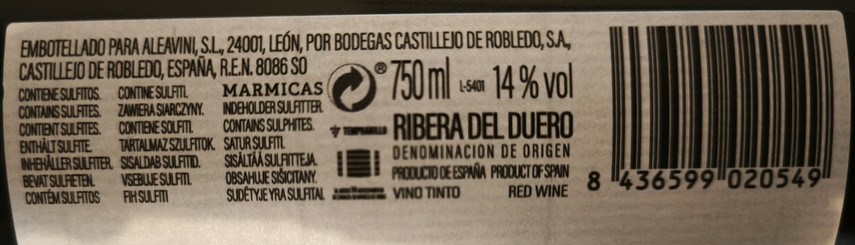 Etiketa Marmicas Verdejo