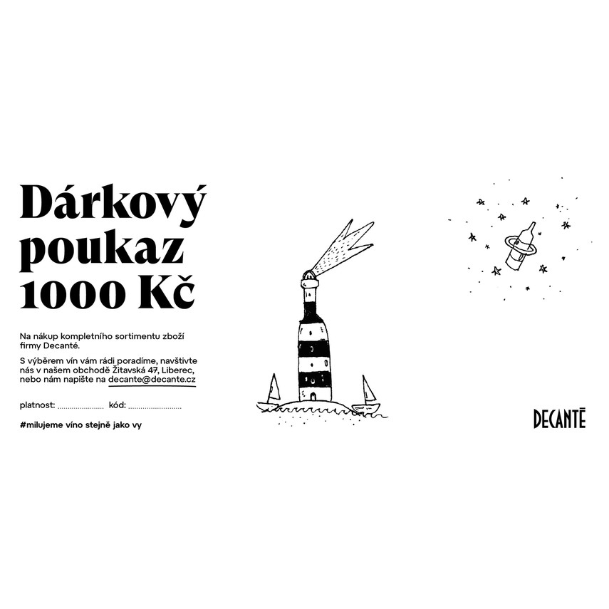 Dárkový poukaz 1000 Kč