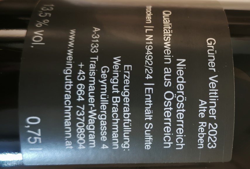 Etiketa Grüner Veltliner \