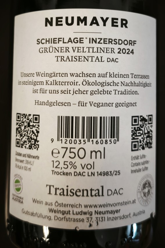 Etiketa Grüner Veltliner DAC \