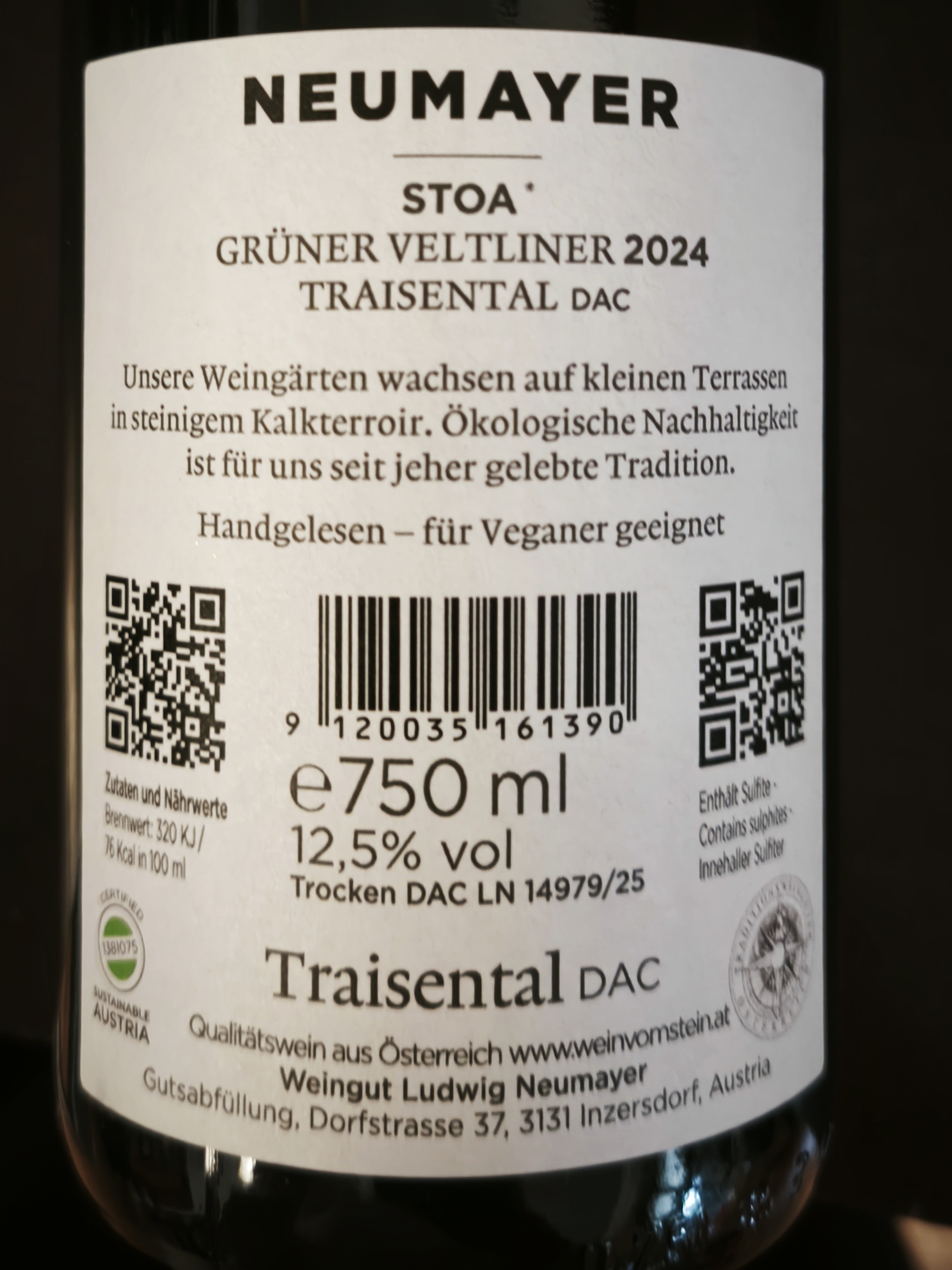 Etiketa Grüner Veltliner DAC \