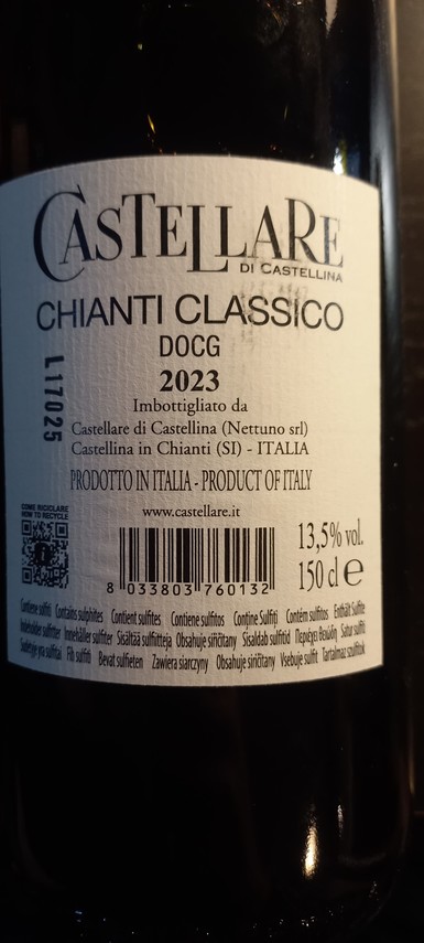 Etiketa Chianti classico MAGNUM