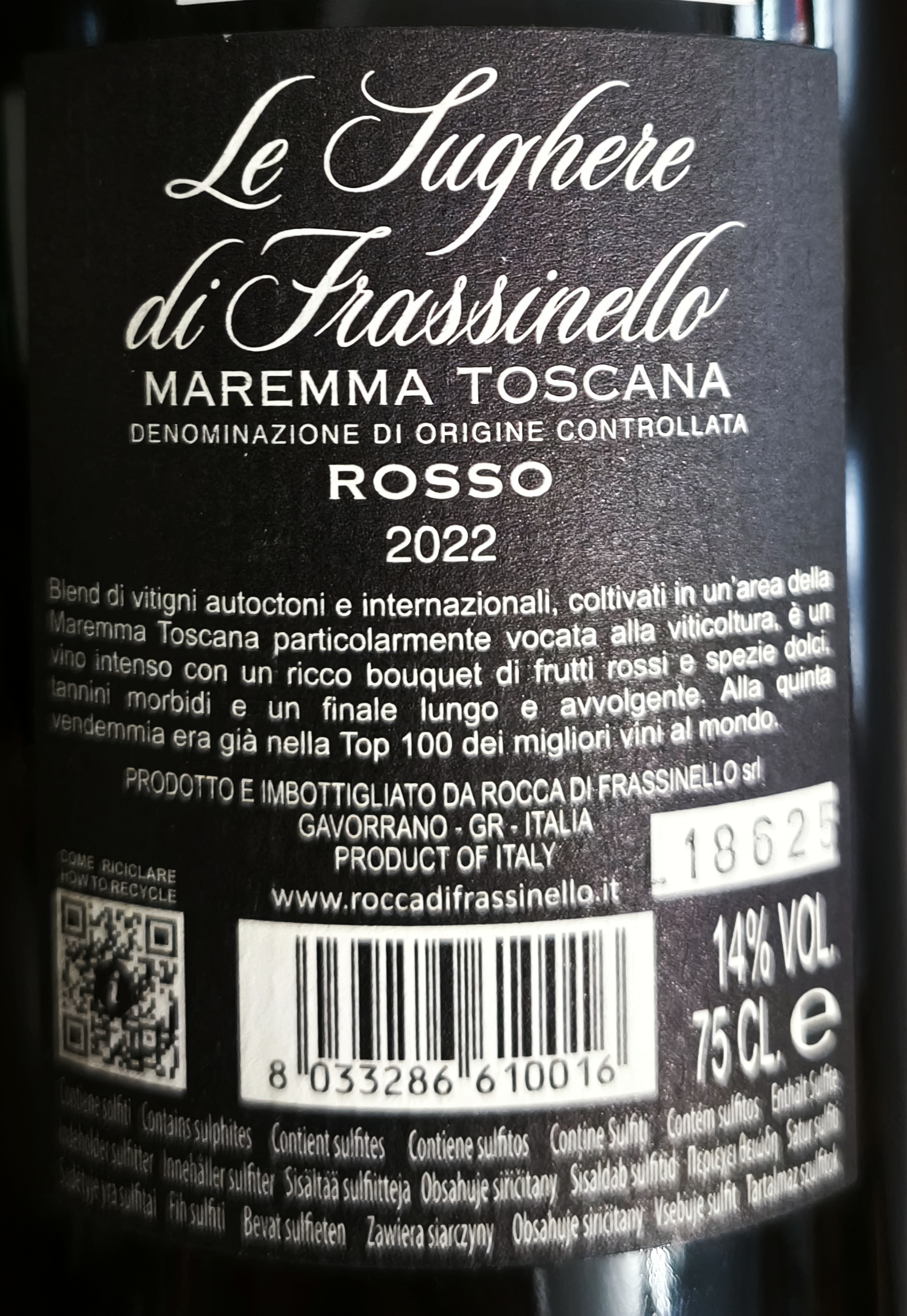 Etiketa La Sughere di Frasinello