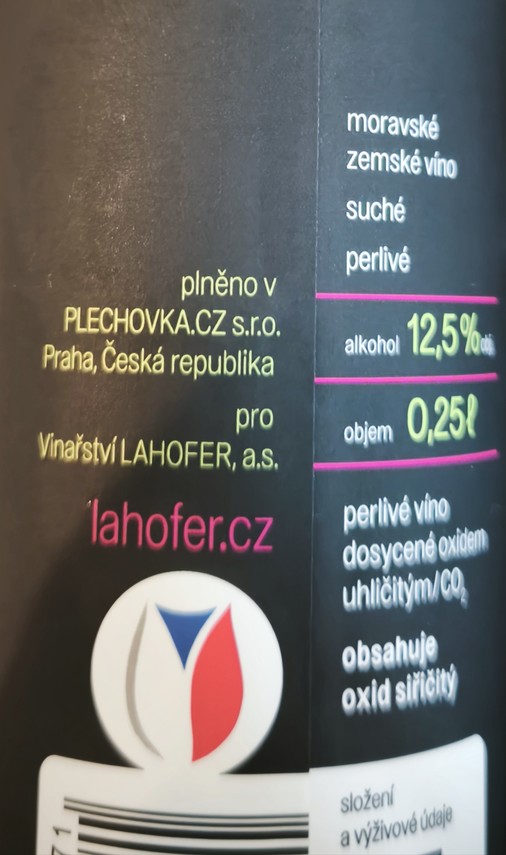 Etiketa Frizzante Ryzlink rýnský